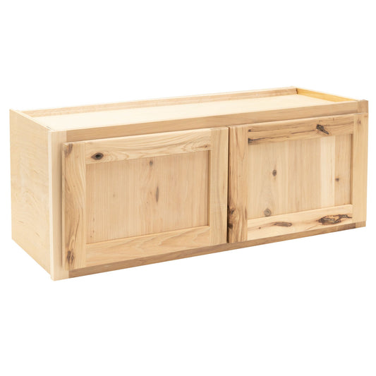 Quicklock Raw Hickory Wall Microwave Cabinet