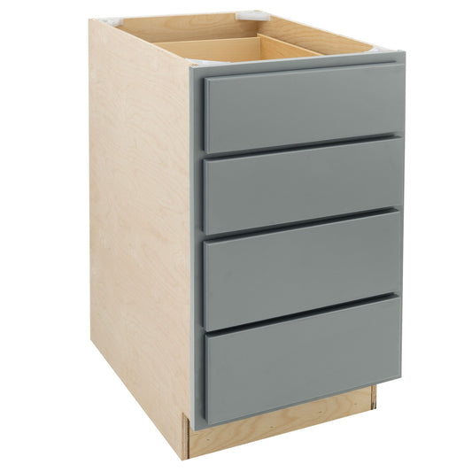 4 Drawer Kitchen Cabinet Magnetic Gray Base Cabinet