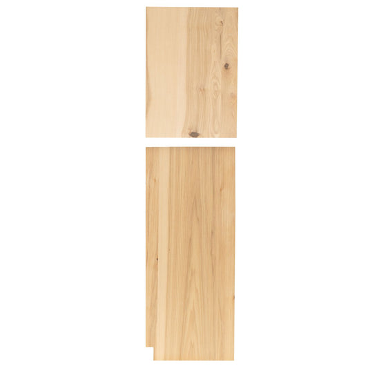 Left and Right Pantry End Panel Raw Hickory
