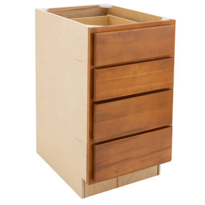 4 Drawer Kitchen Cabinet Provincial Stain Base Cabinet