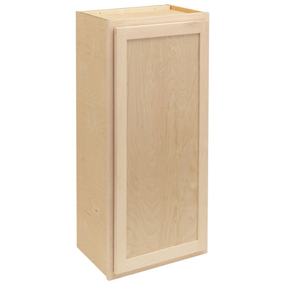12" - 24" Wall Kitchen Cabinet Raw Maple