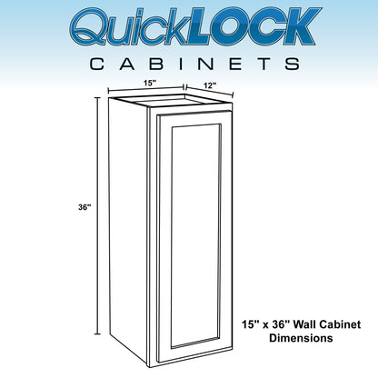 9" - 15" Wall Kitchen Cabinet Pure White