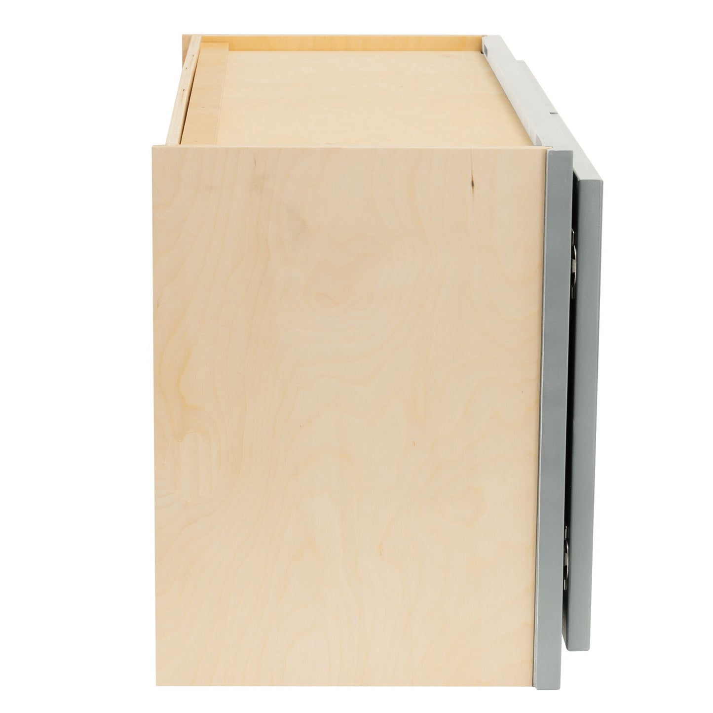 Quicklock Magnetic Gray Wall Microwave Cabinet