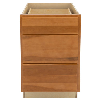 3 Drawer kitchen Cabinet Provincial Stain Base Cabinet