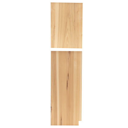 Left and Right Pantry End Panel Raw Hickory