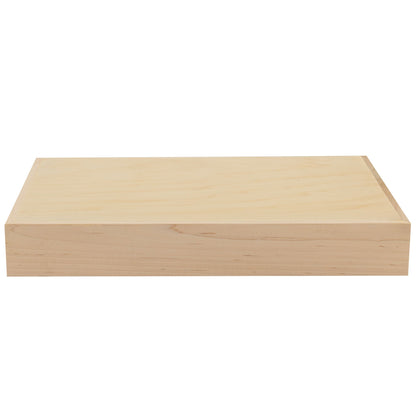 Floating Shelf | Raw Maple | 8" Depth