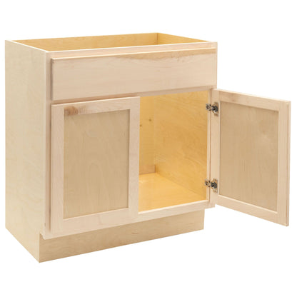 30" Bathroom Vanity | Raw Maple