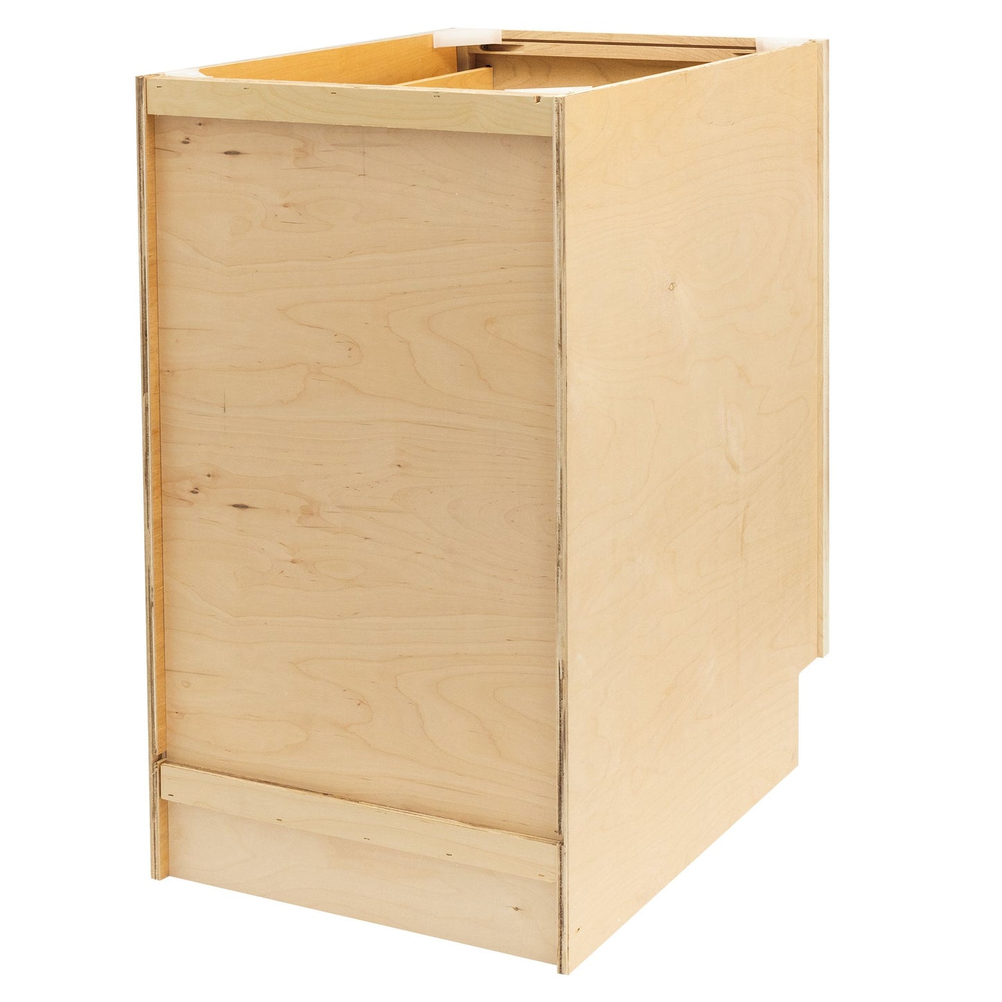 Quicklock Rustic Hickory Waste Basket Base Cabinet