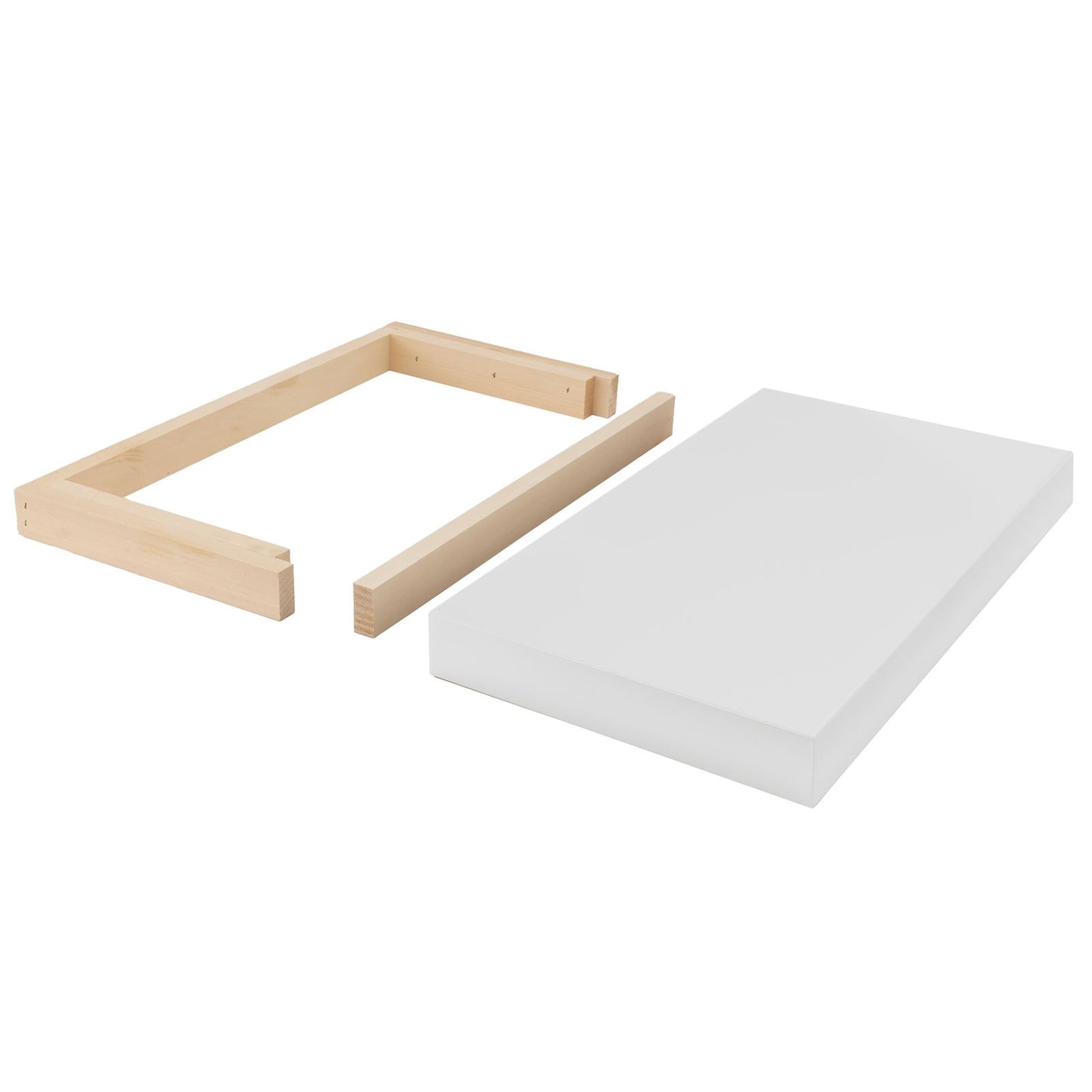 Quicklock Pure White Floating Shelf - Slim