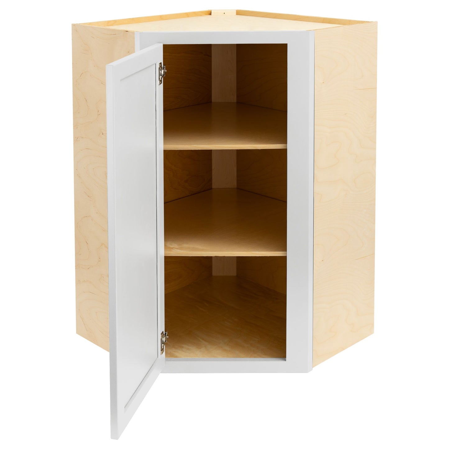 Quicklock Pure White Wall Corner Cabinet