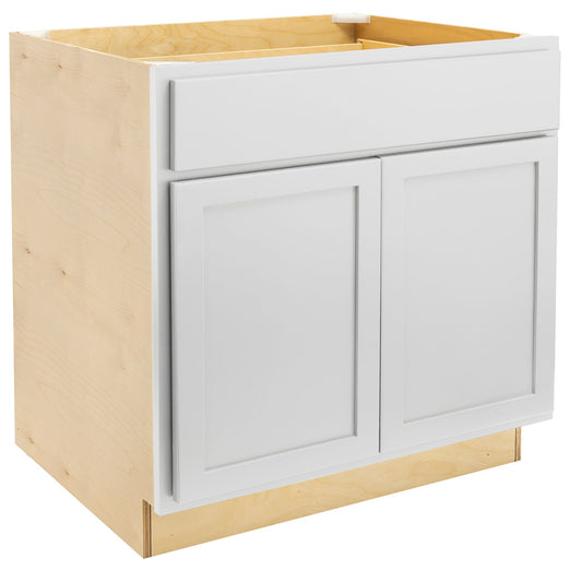 Quicklock Pure White Sink Base Cabinet