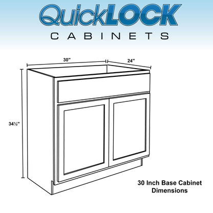 27" - 36" Kitchen Cabinet Rustic Hickory Base Cabinet