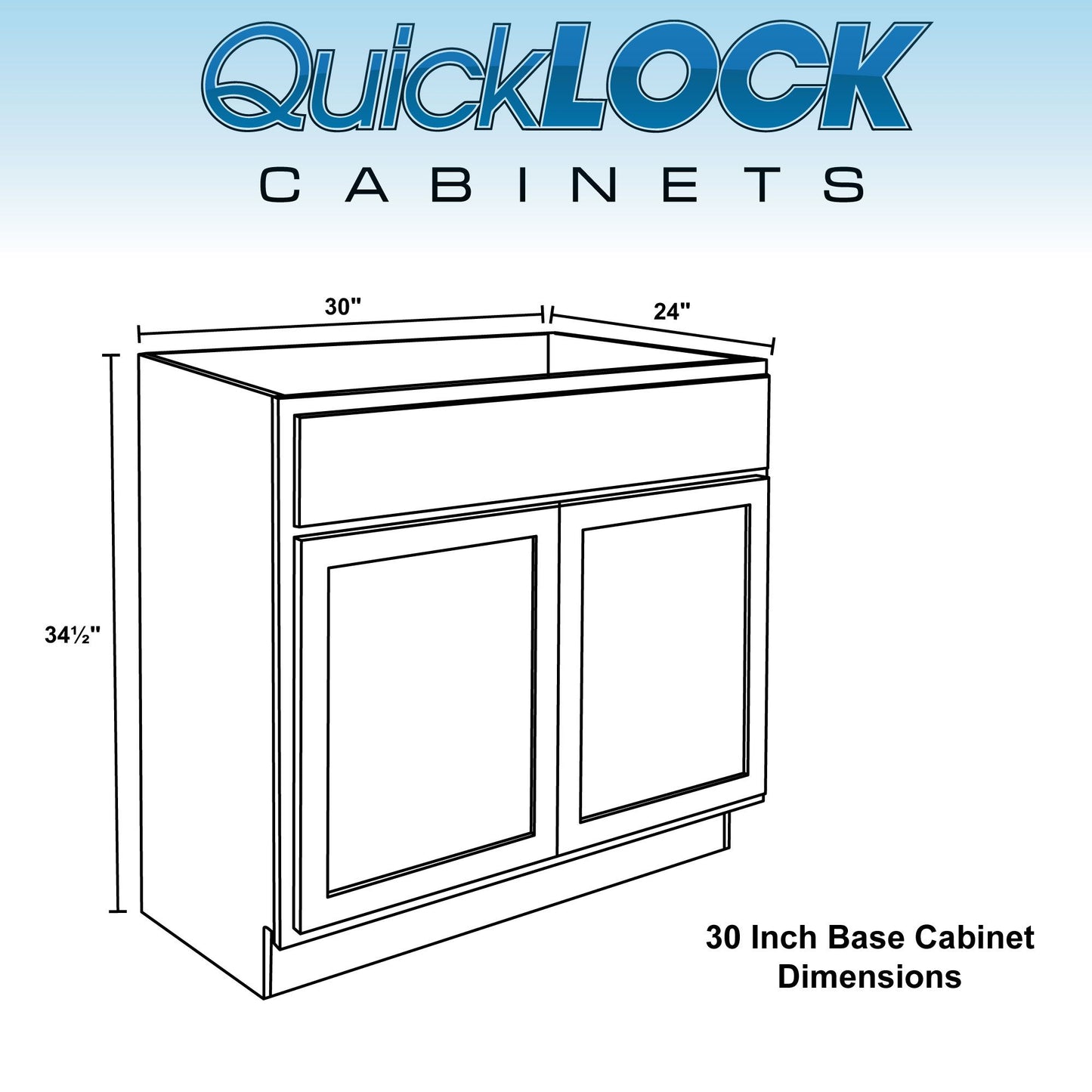 27" - 36" Kitchen Cabinet Provincial Stain Base Cabinet