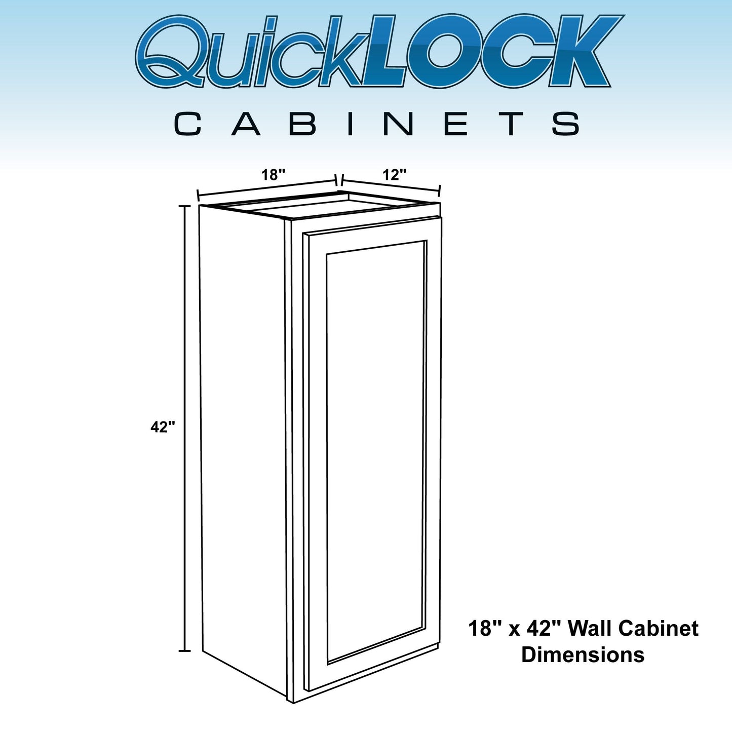 18" - 24" Wall Kitchen Cabinet Pure White