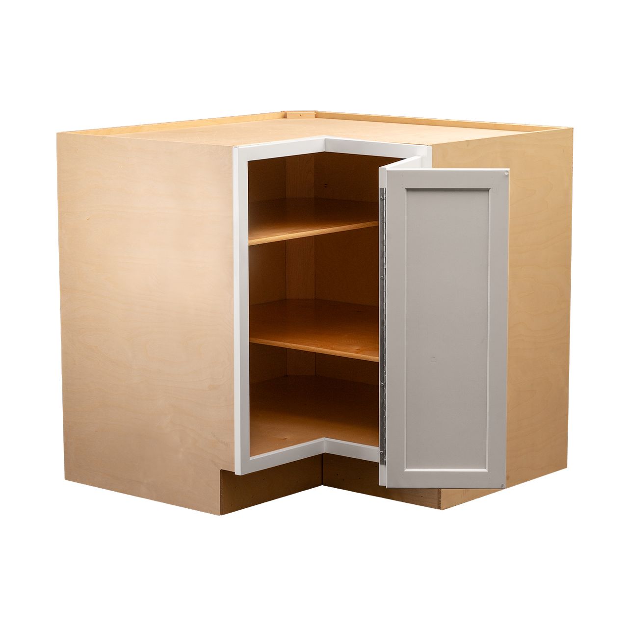 Quicklock Pure White Easy Reach Corner Base Cabinet