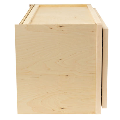 Microwave Wall Kitchen Cabinet Raw Maple