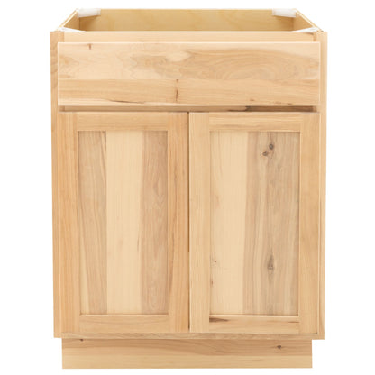 24" Bathroom Vanity | Raw Hickory