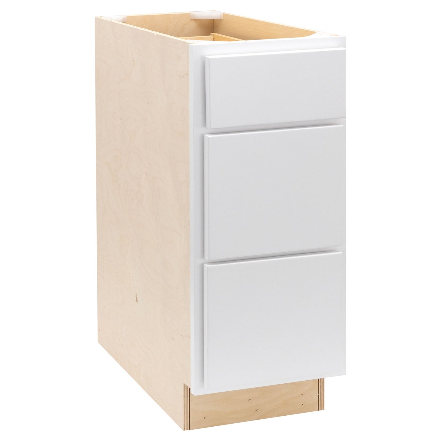 Quicklock Pure White 3 Drawer Pots and Pans Base Cabinet