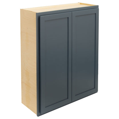 30" - 36" Wall Kitchen Cabinet Needlepoint Navy