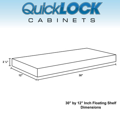 Floating Shelf | Magnetic Gray | 12" Depth