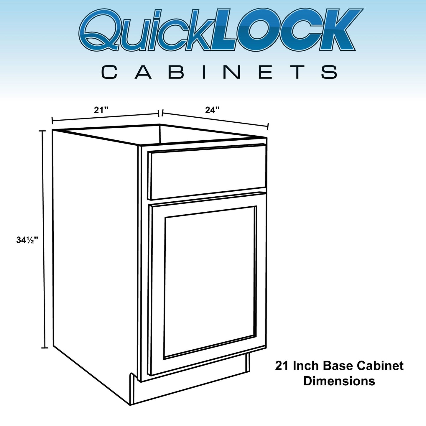 12" - 24" Kitchen Cabinet Raw Maple Base Cabinet