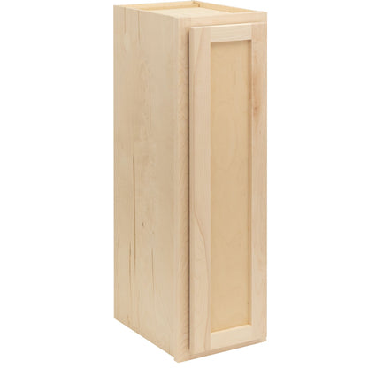 12" - 24" Wall Kitchen Cabinet Raw Maple