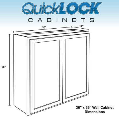 30" - 42" Wall Kitchen Cabinet Rustic Hickory