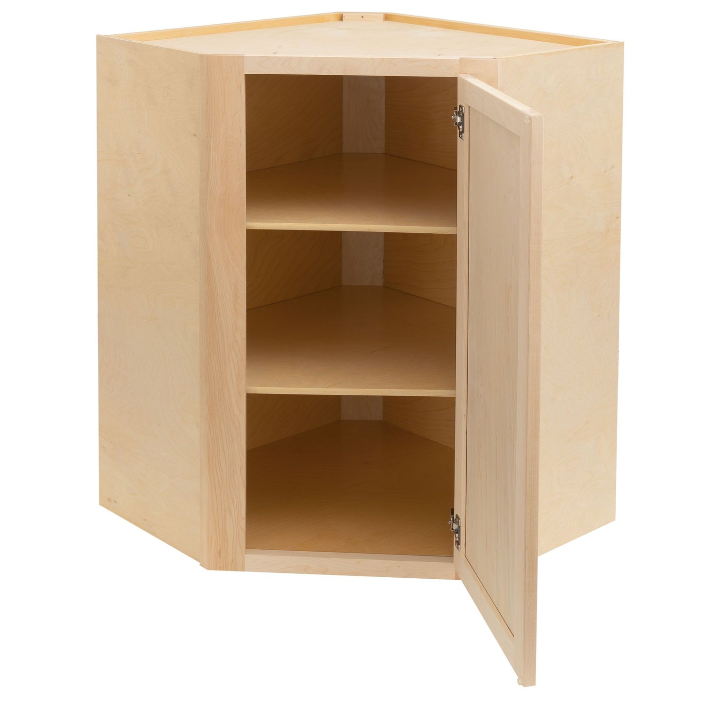 Corner Wall Kitchen Cabinet Raw Maple