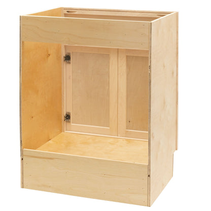 24" Bathroom Vanity | Raw Maple