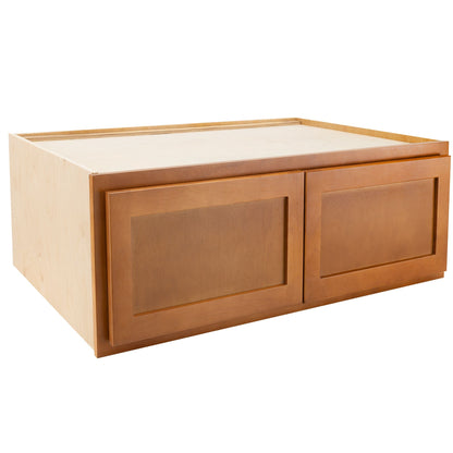 Refrigerator Wall Kitchen Cabinet Provincial Stain