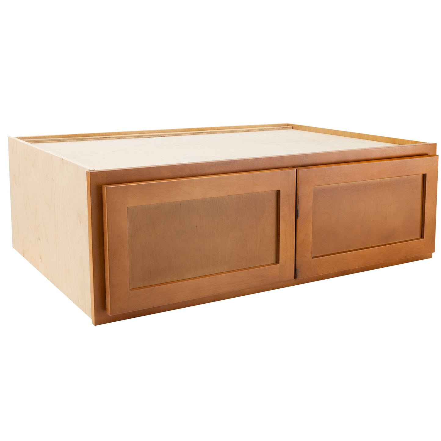 Refrigerator Wall Kitchen Cabinet Provincial Stain