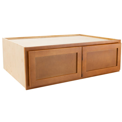 Refrigerator Wall Kitchen Cabinet Provincial Stain