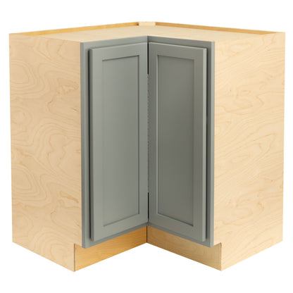 Lazy Susan Kitchen Cabinet Magnetic Gray Base Corner Cabinet