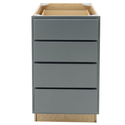 4 Drawer Kitchen Cabinet Magnetic Gray Base Cabinet