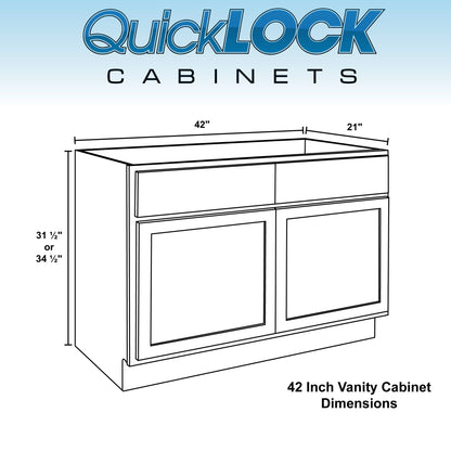 42" Bathroom Vanity | Provincial Stain