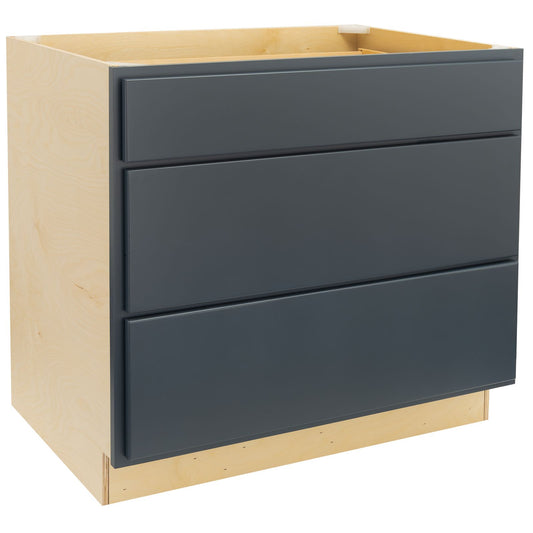 3 Drawer Kitchen Cabinet Needlepoint Navy Base Cabinet