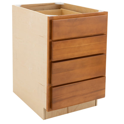4 Drawer Kitchen Cabinet Provincial Stain Base Cabinet