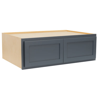 Refrigerator Wall Kitchen Cabinet Needlepoint Navy