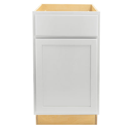 Trash Bin Kitchen Cabinet Pure White Base Cabinet