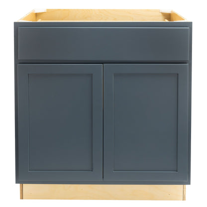 30" - 36" Kitchen Cabinet Needlepoint Navy Base Cabinet