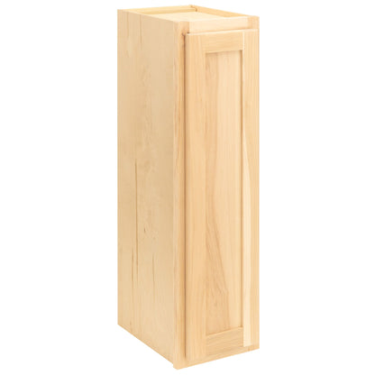 9" - 15" Wall Kitchen Cabinet Raw Hickory