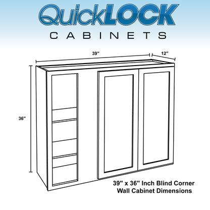 Blind Corner Wall Kitchen Cabinet Pure White
