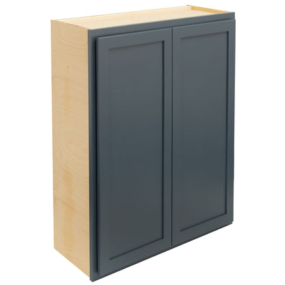 30" - 36" Wall Kitchen Cabinet Needlepoint Navy