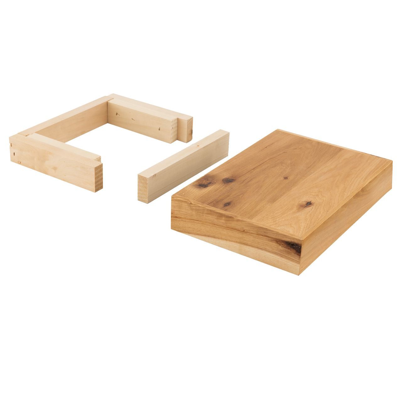 Quicklock Rustic Hickory Floating Shelf - Medium