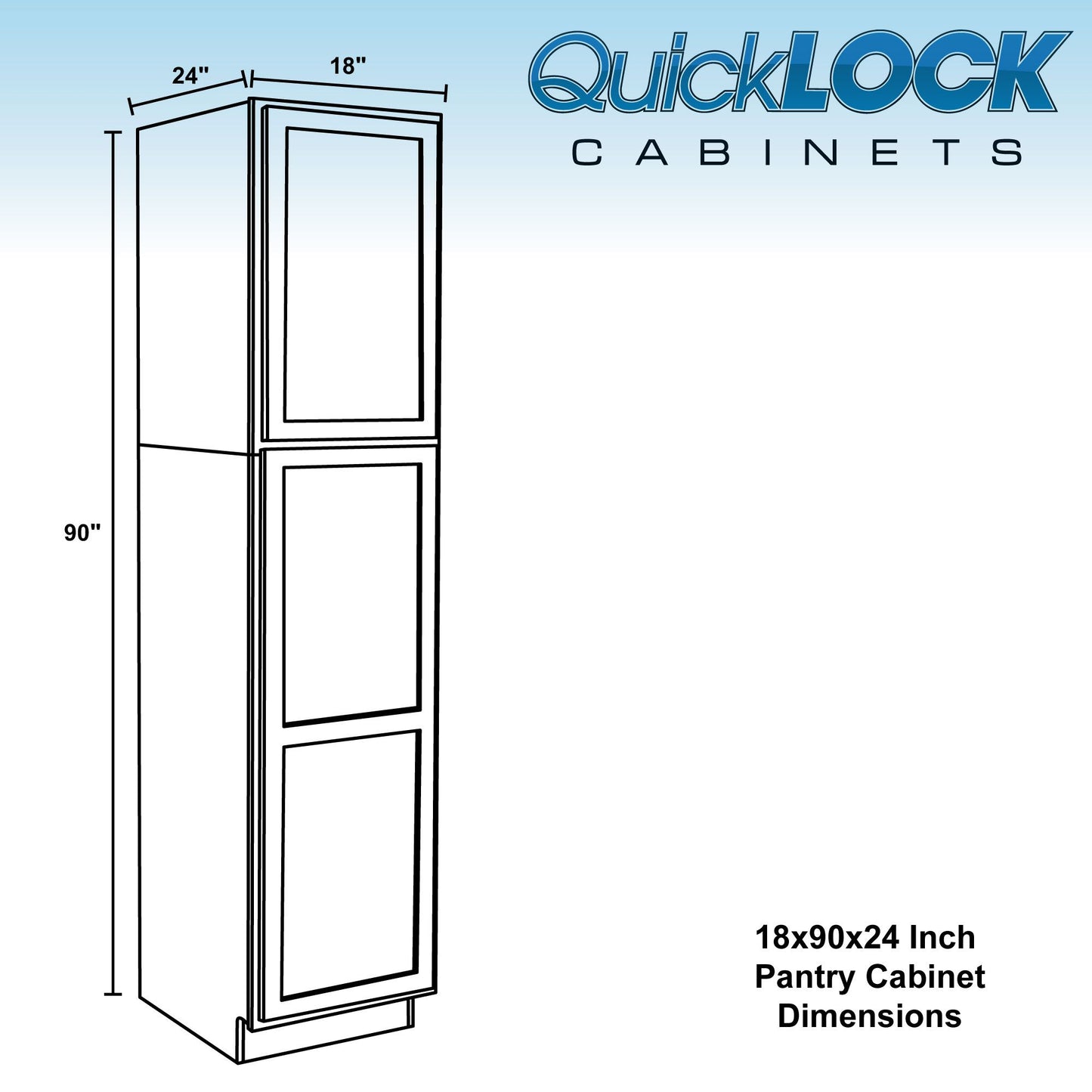Pantry Kitchen Cabinet Pure White
