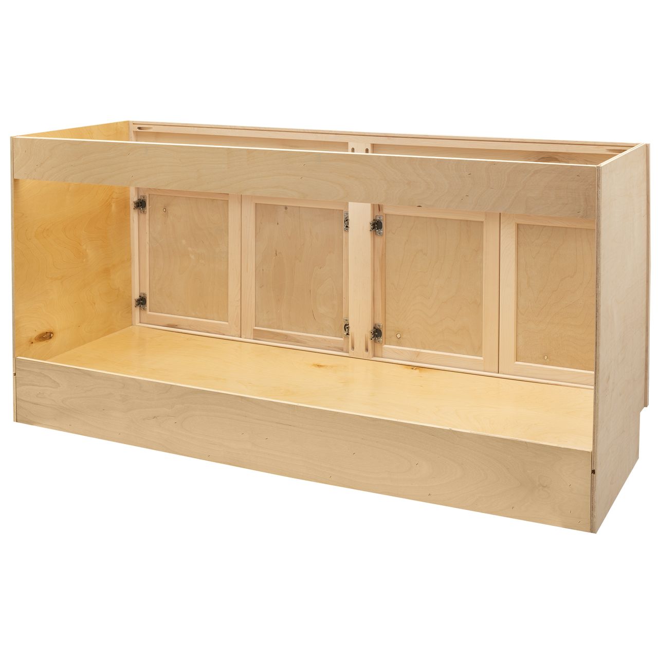 Quicklock Raw Maple Bathroom Vanity Base Cabinet - Large