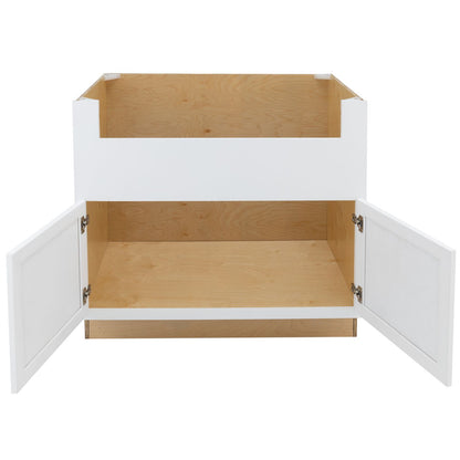 Farmhouse Sink Base Pure White Base Cabinet