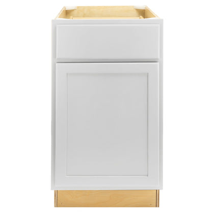 Trash Bin Kitchen Cabinet Pure White Base Cabinet