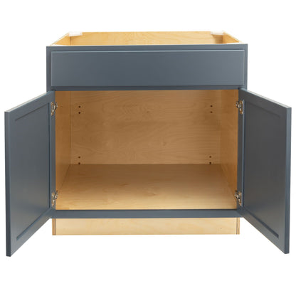 Sink Base Kitchen Cabinet Needlepoint Navy Base Cabinet