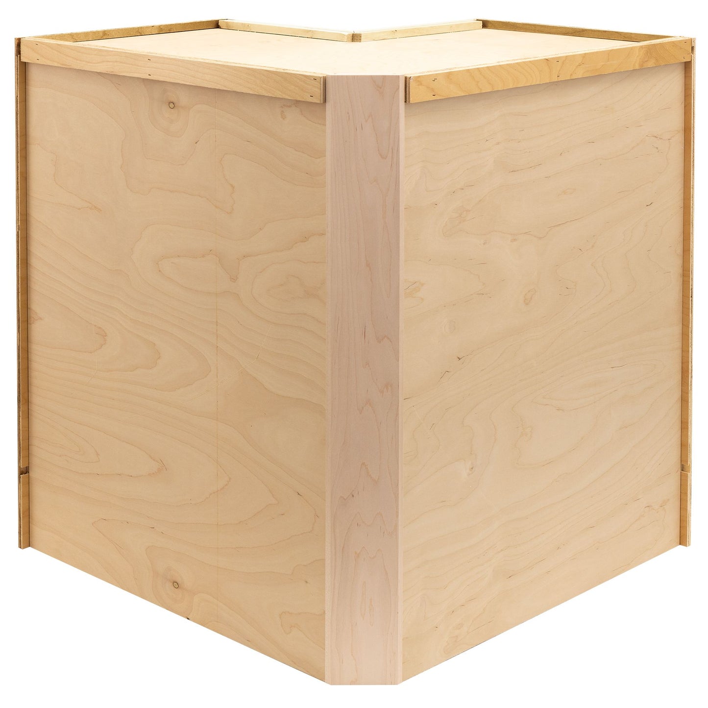 Easy Reach Kitchen Cabinet Rustic Hickory Corner Base Cabinet